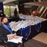 Os agentes ainda ganharam brindes na saída do evento