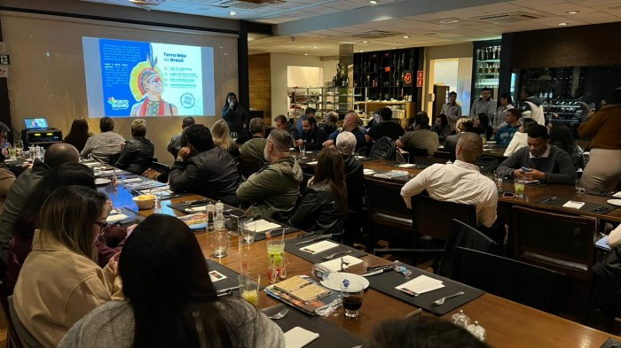 CVC divulga destino Porto Seguro durante roadshow em BH e SP A campanha Porto Seguro Para o Mundo, promovida pela Prefeitura por meio da Secretaria Municipal de Turismo, ABIH e Trade (Foto: divulgação)