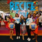 Paula Gouveia, da secretaria de Turismo do Recife, Danielly Aguiar, da Empetur, e Debora Linhares, da secretaria de Turismo do Recife