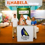 Rafael Pombo, Clara Viebig, Luciane Leite, Clara Viebig, e Carolina Reis, do Turismo de Ilhabela