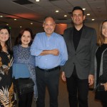 Renata di Bernardo, da TAP, Ana Rimola, da Soul Traveler, Amilton Tourinho, da Promotional, e Carlos Antunes e Denize Fortuna, da TAP