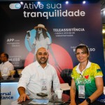 Roberto Oliveira, da Universal Assistance, e Neucila Nery, da Portal Turismo