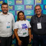 Rodrigo Stange, da Abav-ES, Simone Almeida, da Setur-ES, e Fernando Rocha, secretario de Turismo do Espirito Santo