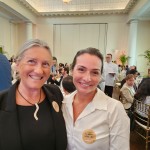 Rosa Masgrau, VP M&E, e Roberta Werneck, vice presidente Executiva Rio C&VB Rosa Masgrau, VP M&E, e Roberta Werneck, vice presidente Executiva Rio C&VB