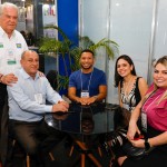Roy Taylor, do M&E, Toni Sando, do Visite São Paulo, Rodolfo Marinho, secretario de Turismo da cidade de São Paulo, Karolini Barbosa e Camila Reginato, da Secretaria de Turismo da Cidade de São Paulo