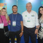 Roy Taylor, do M&E, com Camila Reginato, Rodolfo Marinho e Karolini Barbosa, da Secretaria Municipal de Turismo de São Paulo