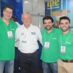 Roy Taylor, presidente do M&E com Gustavo Souza, Marcelo Dantas e Lucas Pires, da Localiza