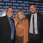 Silvia Garcia, da Proa Cruzeiros com Pedro Silva e Márcio Genaro, da MSC Silvia Garcia, da Proa Cruzeiros com Pedro Silva e Márcio Genaro, da MSC