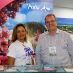 Simone Almeida e  Fernando Rocha, secretario de Turismo do Espirito Santo