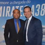 Stephane Perard, diretor geral da Emirates no Brasil e Adrian Ursilli, diretor geral da MSC no Brasil Stephane Perard, diretor geral da Emirates no Brasil e Adrian Ursilli, diretor geral da MSC no Brasil