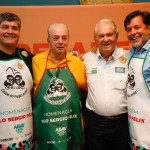Sávio Neves, secretário de turismo do Rio de Janeiro, Nilo Sérgio Félix, Roy Taylor do M&E, e Sérgio Ricardo, da TurisRio