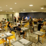 Restaurante do hotel no momento do café da manhã Restaurante do hotel no momento do café da manhã
