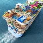 1666094917 RCI IC Aerial Angle Aft Day CGI03 RET LR Royal Caribbean apresenta o Icon of the Seas, futuro maior navio de cruzeiros do mundo; fotos