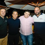 Adilson Melo, da NCL, Fábio Byun, da Blue Tour, César Michelao, da Michelao Viagens, e Leandro Roberto, da ViagensPromo