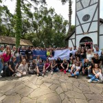 Agentes de viagens no Parque Aldeia do Imigrante em Nova Petrópolis