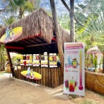 Bebidas refrescantes também estão à disposição no Hot Beach