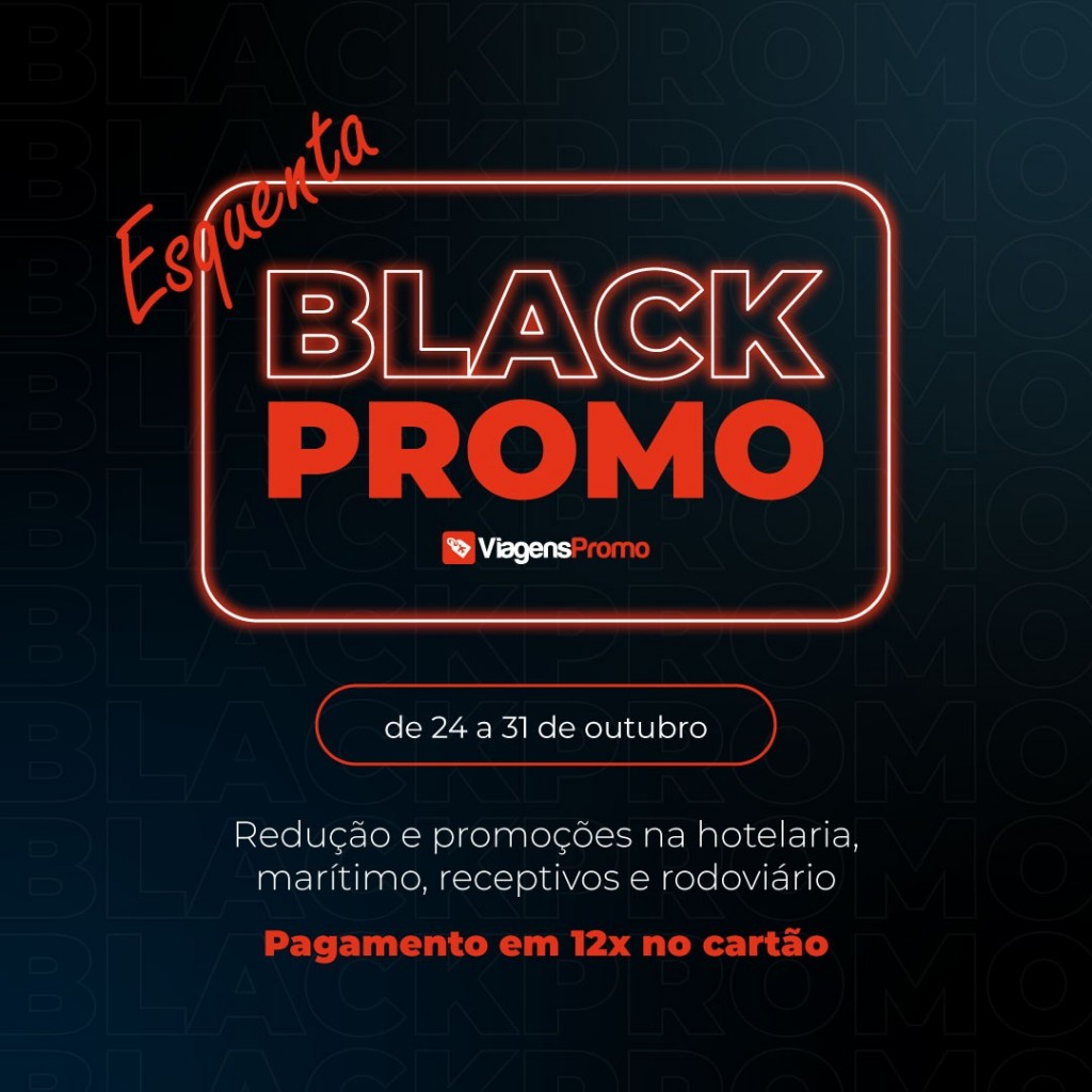 ViagensPromo lança “Esquenta Black Promo” com descontos de até 60% em fretamentos Black Promo VP