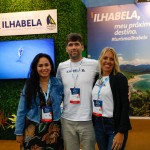 Bárbara Frederico, Rafael Pombo e Clara Viebig, da secretaria de turismo de Ilhabela