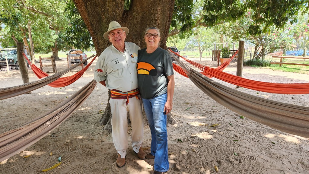 Carlos Theodoro Andrade e Rita Maria Coelho Lima, proprietários do Hotel Fazenda Baia das Pedras Crédito Rafael Torres M&E
