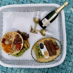 Cesta entregue aos usuários das Cabanas by Chandon