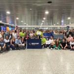 Chegada dos agentes de viagens no Aeroporto de Porto Alegre