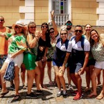 Agentes de viagens durante o City tour em João Pessoa, na Paraíba