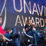 Cássio Oliveira, da Sakura, Jacqueline Conrado, da United, e Adriano Pereira, da UNAV