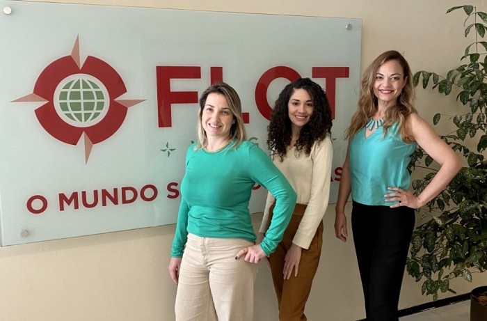 Flot Viagens apresenta novos colaboradores da equipe de atendimento 1 Sandra Salvo, Tainá Brito e Jolie Souza (Foto: divulgação da assessoria de imprensa)