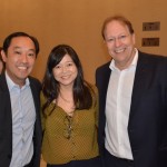 Fernanda Kodama, da Primetur entre Daniel Hirata e Ricardo Pimpão, do Hilton São Paulo Morumbi
