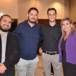 Fernando Prado e Francisco, da Trend, junto com Alan Avelhan e Luciana Santos, da CVC Corp