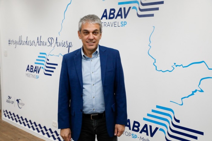 45ª Abav TravelSP atinge 100% dos espaços comercializados; volume representa alta de 32% 1 Fernando Santos, presidente da Abav-SP | Aviesp (Foto: Eric Ribeiro/M&E)