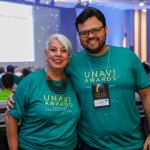 Inês Melo, da UNAV, e Jackson, da Social Turismo