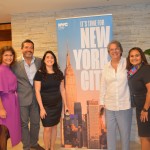 Jorge Souza e Ana Maria Berto, da Orinter, junto com Danielle Roman, Ana Beatriz Di Pietro, e Ixzchel Salgado, da NYC Company