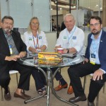 Lamarck Freire, da Sindetur-DF, Rosa Masgrau e Roy Taylor, do M&E, e Paulo Palhas, de Brasília e Região CVB