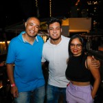 Leonardo Roberto, da LG Tur Viagens, Adriano Castilho, da Castilho Viagens, e Viviane Amereles, da FlapTur
