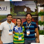 Leopoldo Portela, Jaqueline Nobre e Leandro Macedo, da secretaria de turismo do Piauí