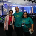 Marcela Braga, da Sakura, Duda Slud, da UNAV, e Fernanda Poli, da Premiatta
