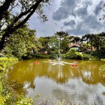 O Parque Aldeia do Imigrante conta com espaços pensados pra publicações nas redes sociais, como o lago enfeitado