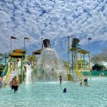 Parque aquático infantil no Hot Beach