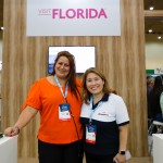 Rafaela Gross,  do Visit Florida, e Andréia Kubo, da Viagens Promo