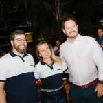 Renato Alves e Vera Kiste, da Viagens Promo, com Pablo Zabala, da Discover Cruises