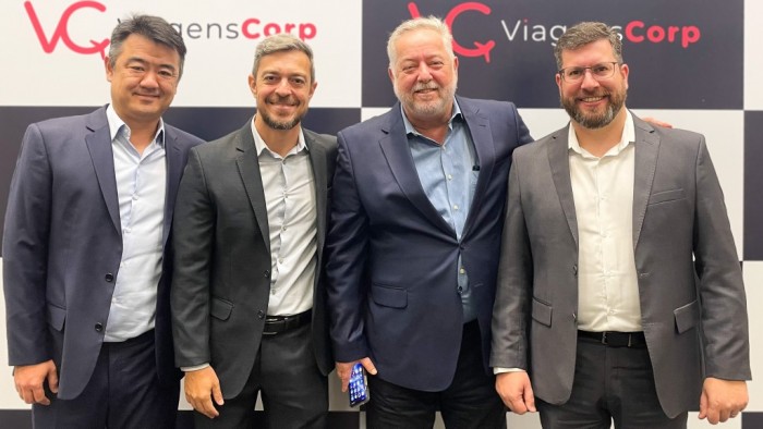 ViagensCorp é lançada com foco exclusivo no turismo corporativo; veja fotos da equipe 1 Renato Kido, Ricardo Assalim, Michael Barkoczy e Renato Alves (Foto: Ana Azevedo/M&E)