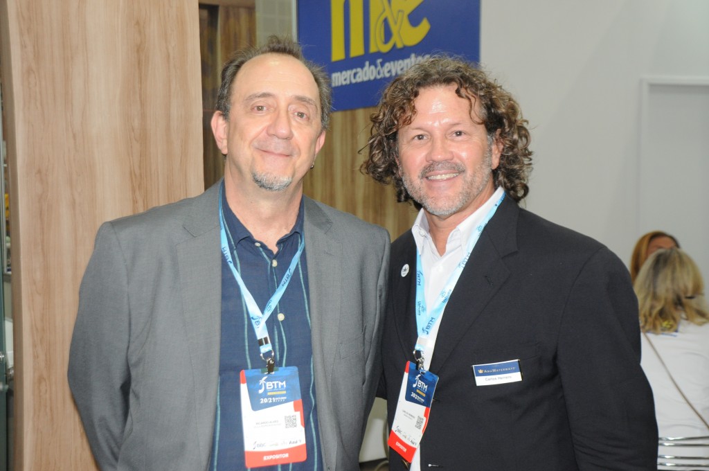Velle atinge marca de 93% dos passageiros embarcados pré-pandemia em 2022 1 Ricardo Alves, da Velle, e Carlos Herrero, da AmaWaterways