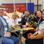 Rosa Masgrau, do M&E, entre João Carlos dos Santos, William Lauschner, Juliana de Souza, e Erica Mello, da Amazonas