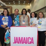 Sandra Linhares, do Senac-CE, Ney Neves, da AMR Collection, Luciana Alonso, da Jamaica, Neide Gouveia, da LNL Turismo, e Tatiani Gran, da Trip Gran