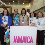 Sandra Linhares, do Senac-CE, Ney Neves, da AMR Collection, Luciana Alonso, da Jamaica, Neide Gouveia, da LNL Turismo, e Tatiani Gran, da Trip Gran