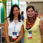 Thatiana Leal, do Miami CVB, e Diana Pomar, do Turismo de Los Cabos