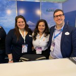 Rafaela Brown, do Visit Florida, Juliana Balancin, do Best Buy Hotel, e Martim Diniz, da Universal