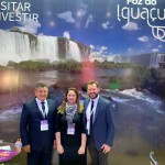 Felipe Gonzalez, do Visit Iguassu, Celia Andrade, de Foz, e Adelio Demeterko, das Cataratas do Iguaçu