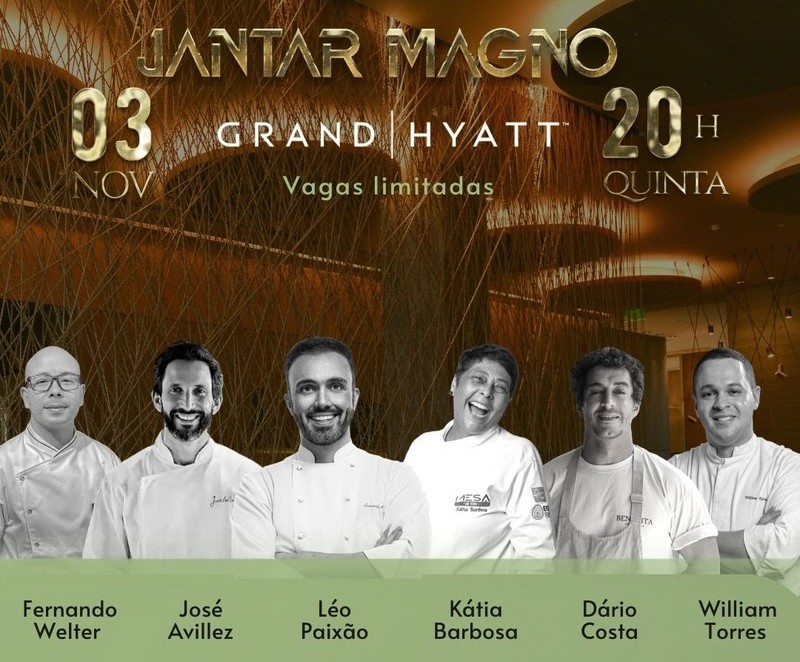 Grand Hyatt São Paulo reúne chefs da alta gastronomia em Jantar Magno unnamed